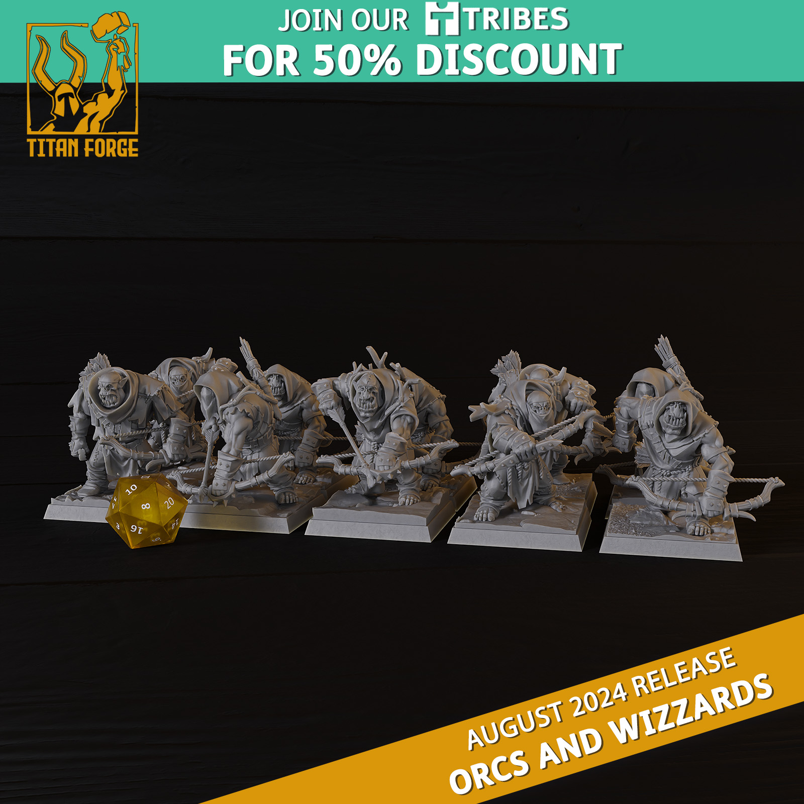 Orc Scouts - Titan Forge Miniatures - 2024 - August - Orcs and Wizzards